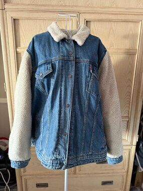 Levis Jean and Fleece Plus Size Jacket
